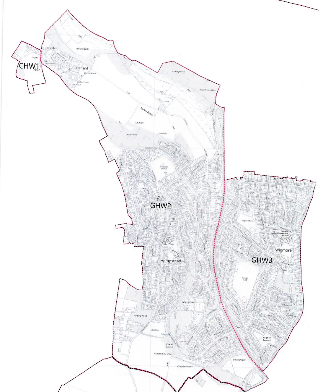 Hempstead & Wigmore Ward Map